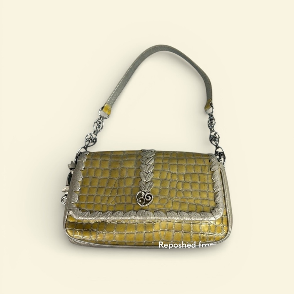 Brighton Yellow and Silver Shoulder Bag (RARE)